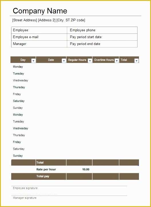 Free Excel Timesheet Template Multiple Employees Of 7 Free Excel Timesheet Template Multiple Employees