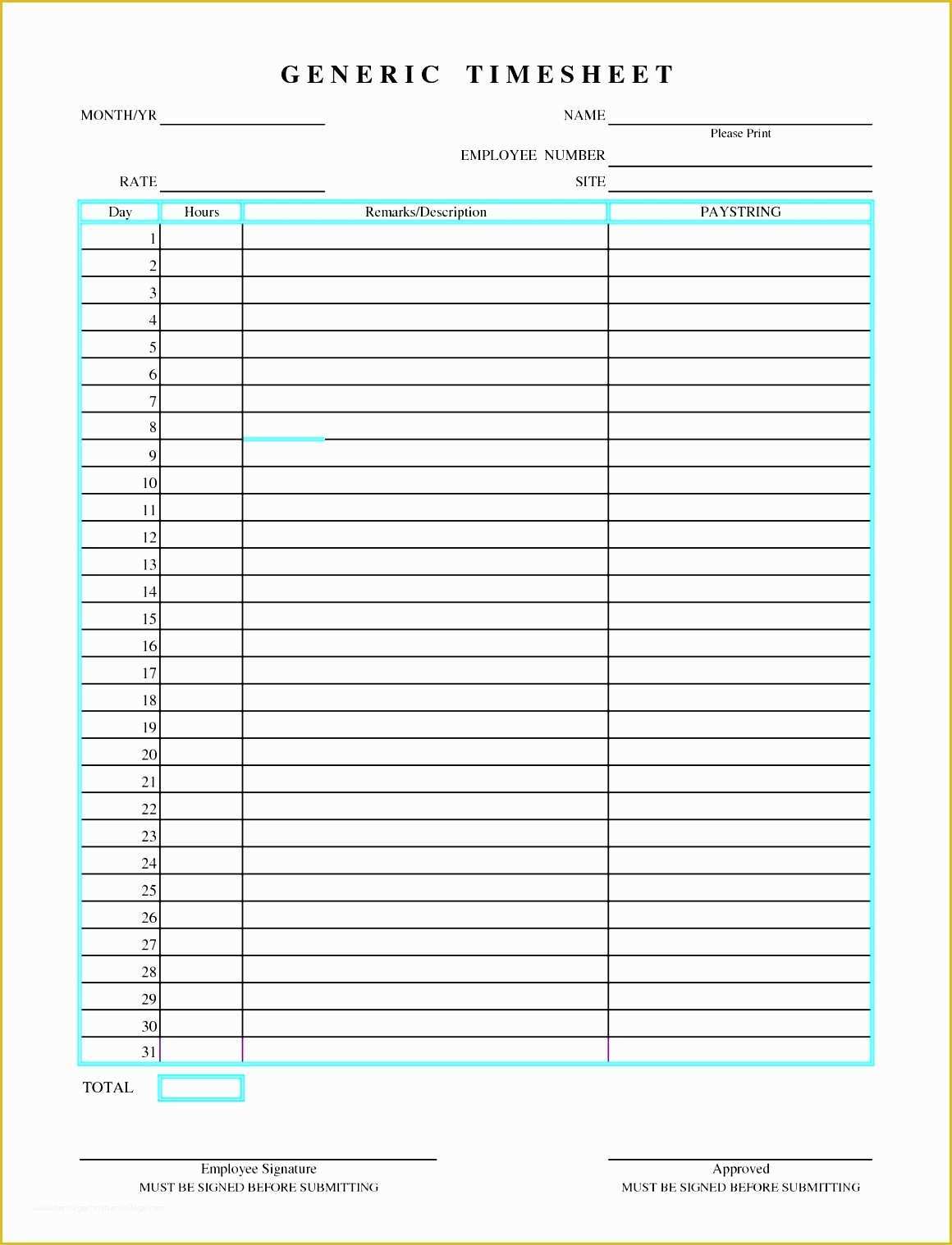 Free Excel Timesheet Template Multiple Employees Of 8 Excel Weekly Timesheet Template with formulas