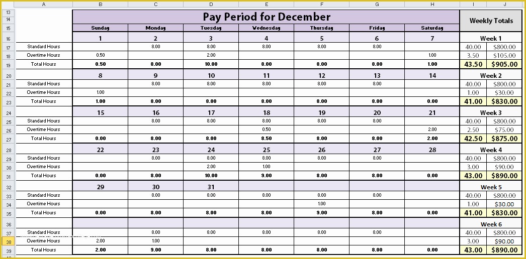 Free Excel Timesheet Template Multiple Employees Of Free Monthly Excel Timesheet Template