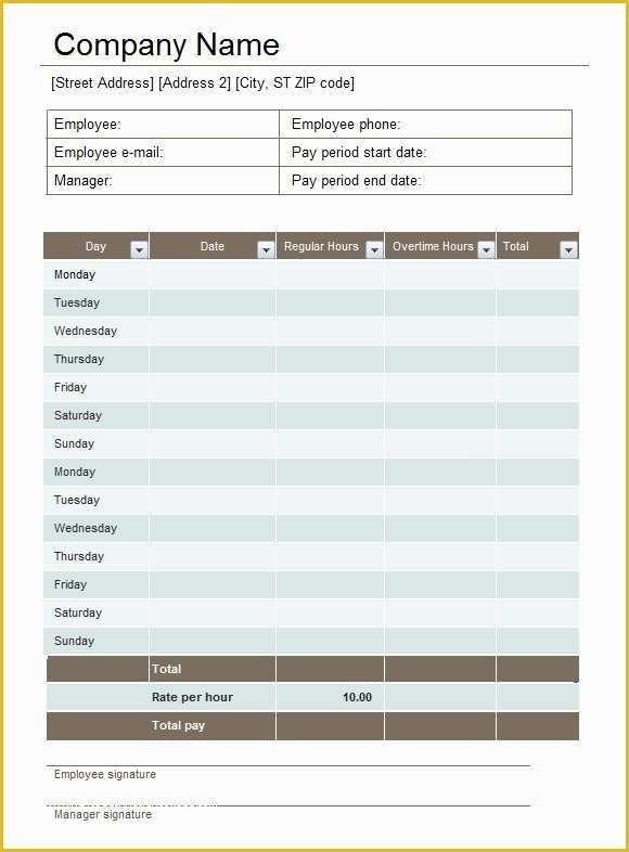 Free Excel Timesheet Template Multiple Employees Of Free Printable 