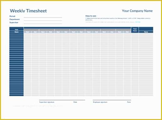 Free Excel Timesheet Template Multiple Employees Of Free Timesheet Templates Collection Clockshark