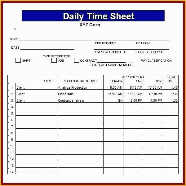 Free Excel Timesheet Template Multiple Employees Of Sample Excel Multiple Employee Timesheet Template