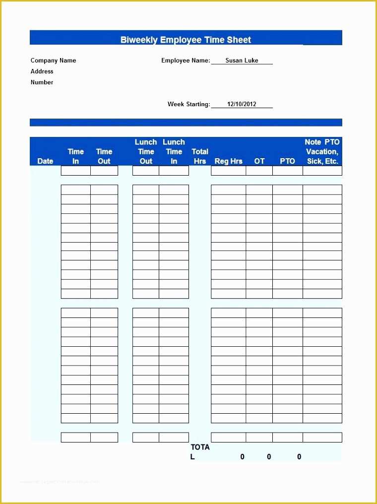 Free Excel Timesheet Template with formulas Of 14 Excel Timesheet Template Free Exceltemplates
