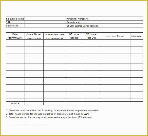 Free Excel Timesheet Template with formulas Of 14 Overtime Worksheet Templates – Pdf Word Excel