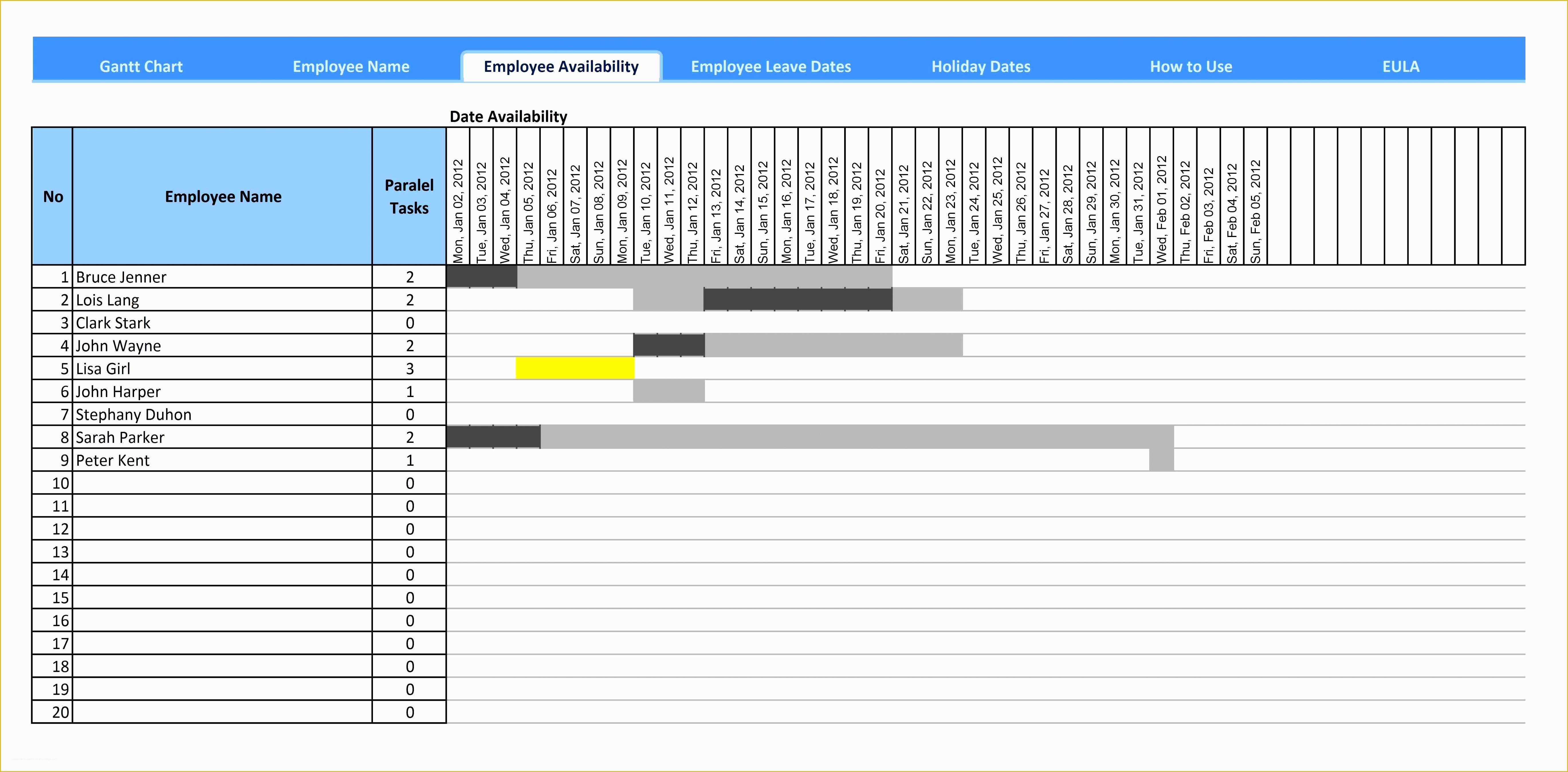 Free Excel Timesheet Template with formulas Of 6 Free Excel Timesheet Template with formulas