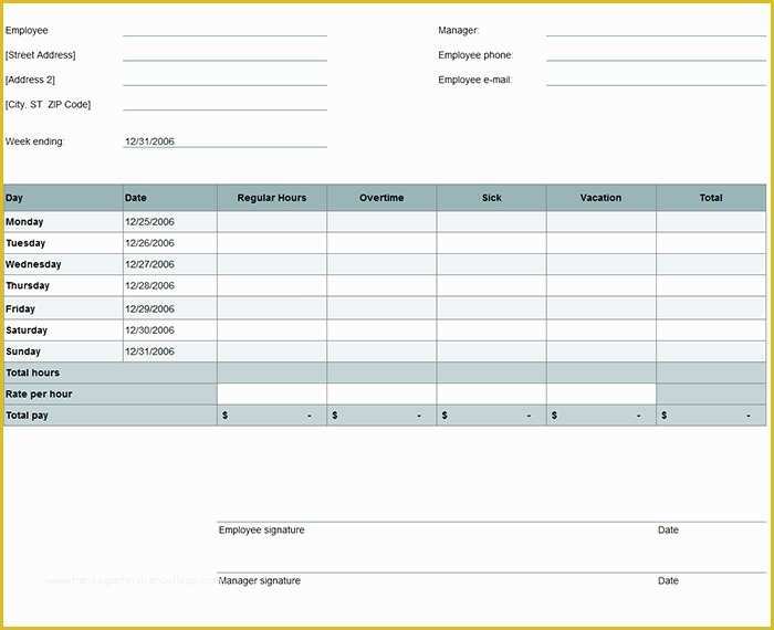 Free Excel Timesheet Template with formulas Of 60 Sample Timesheet Templates Pdf Doc Excel