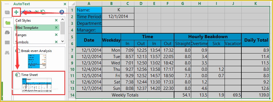 Free Excel Timesheet Template with formulas Of How to Create A Time Sheet Template In Excel