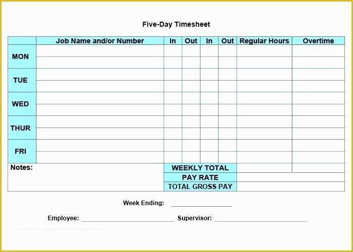 Free Excel Timesheet Template with formulas Of Printable Time Sheet Template Excel Timesheet with