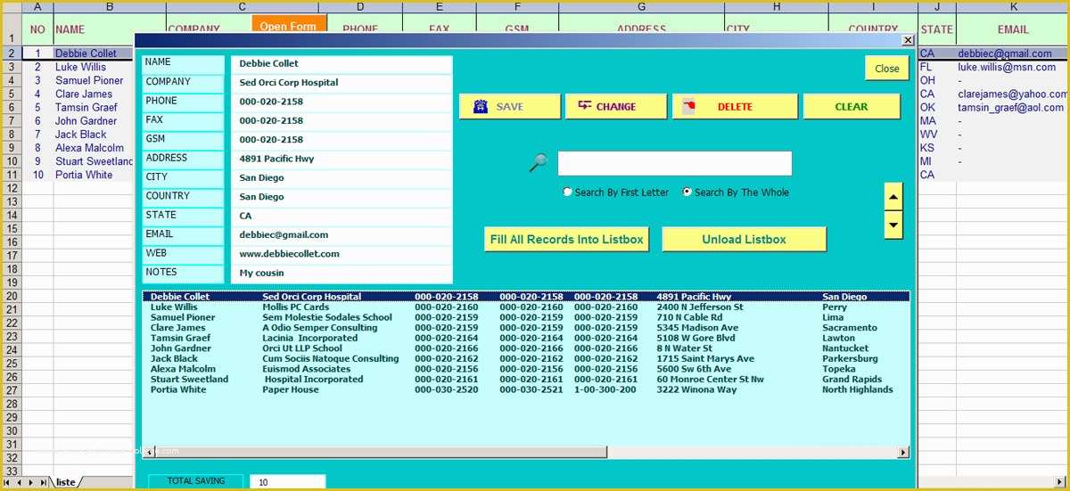 Free Excel Userform Templates Of A Simple and Useful Userform Address Book Hints and