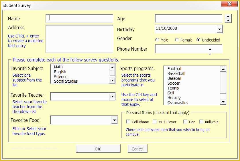 Free Excel Userform Templates Of Download Excel Vba Userform Templates