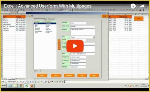 Free Excel Userform Templates Of Excel Advanced Userform