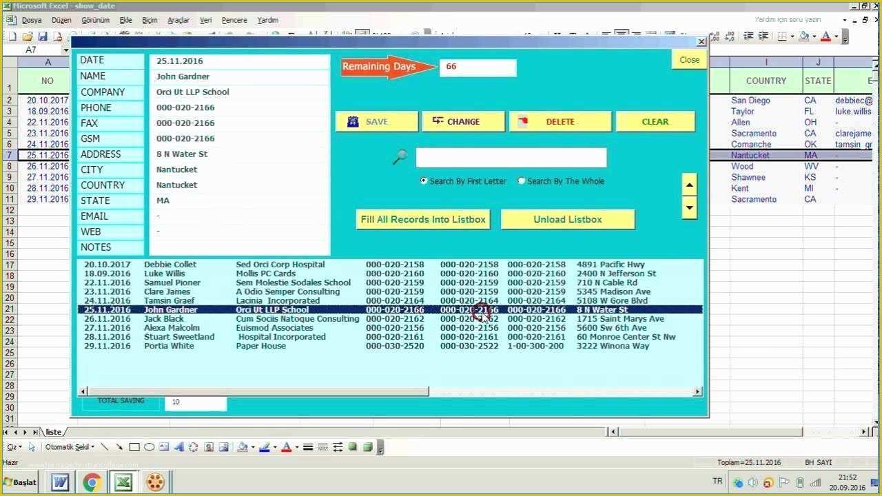 Free Excel Userform Templates Nisma Info