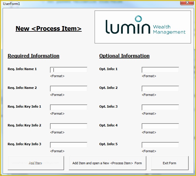 Free Excel Userform Templates Of Vba Template Userform Input Launch Input Validation