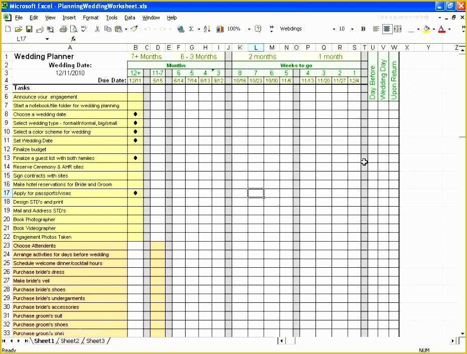 Free Excel Wedding Planner Template Of 6 event Planning Checklist Template Excel Exceltemplates