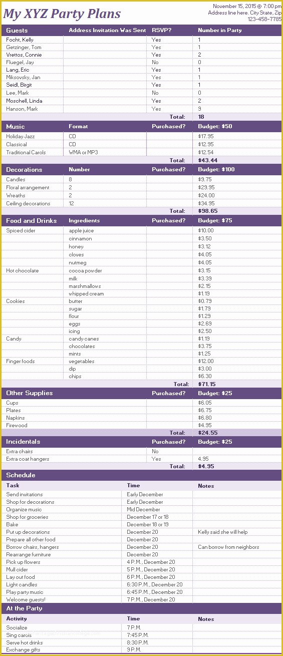 Free Excel Wedding Planner Template Of event Checklist Template Excel