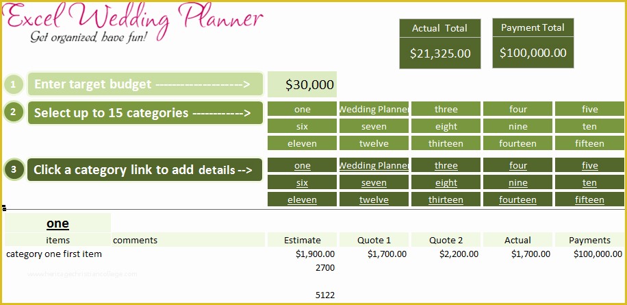 Free Excel Wedding Planner Template Of Free Excel Wedding Planner Template Download today