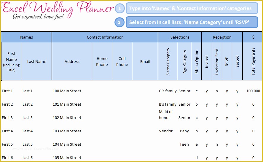 Free Excel Wedding Planner Template Of Free Excel Wedding Planner Template Download today