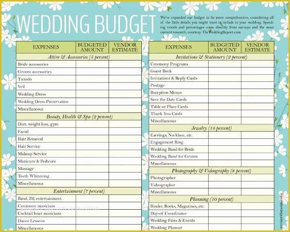 Free Excel Wedding Planner Template Of Wedding Bud Template