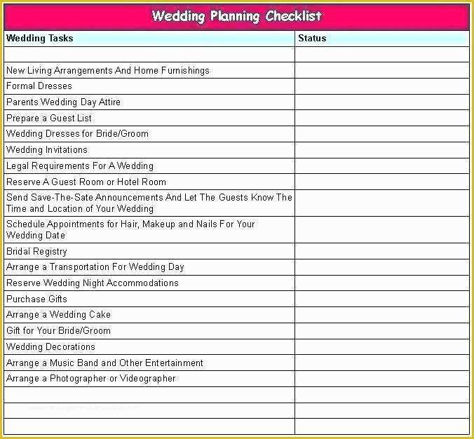 Free Excel Wedding Planner Template Of Wedding Planner Excel Spreadsheet Free Wedding Planner