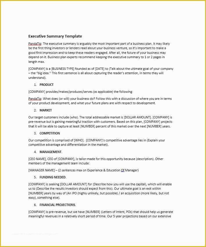 Free Executive Summary Template Of 30 Perfect Executive Summary Examples &amp; Templates