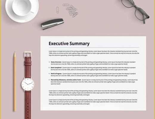 Free Executive Summary Template Of 9 Free Executive Summary Templates Business Industry