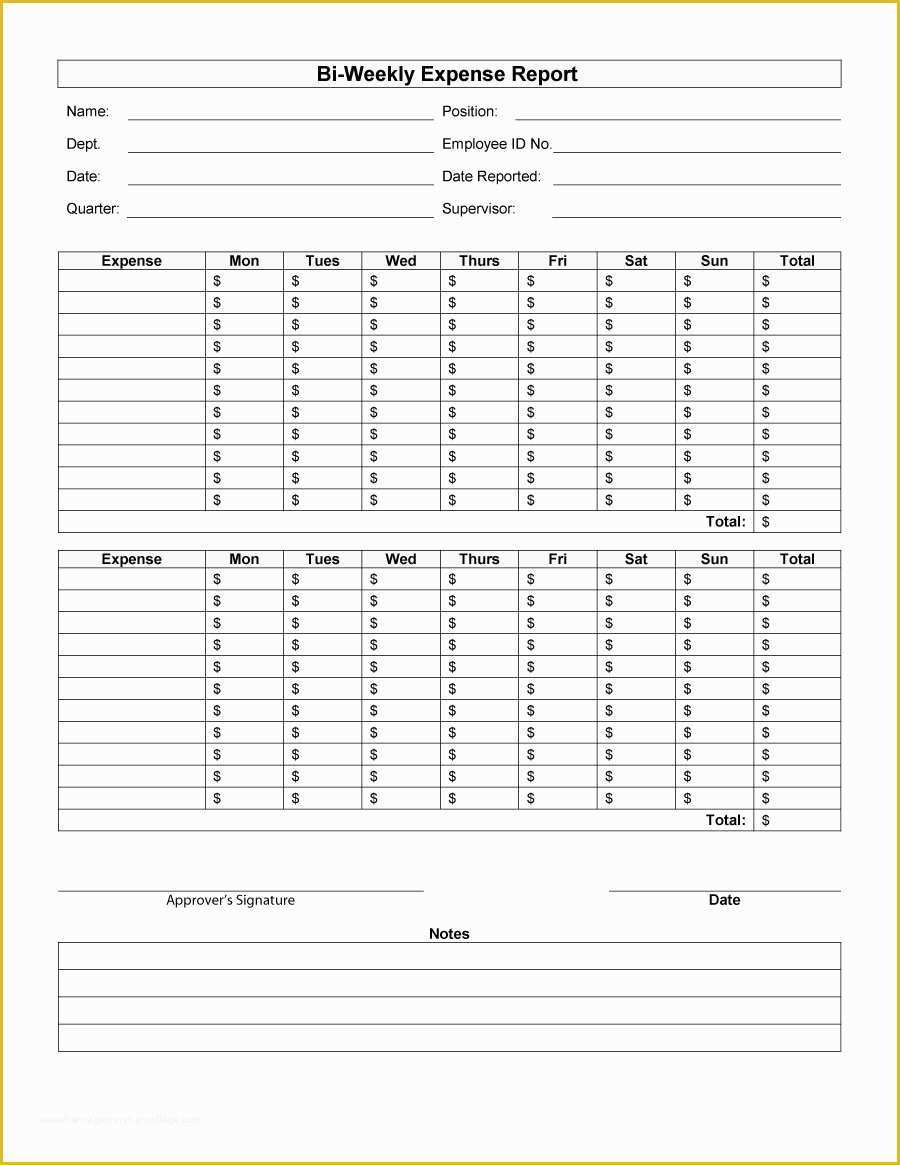 Free Expense Report Template Of 40 Expense Report Templates to Help You Save Money