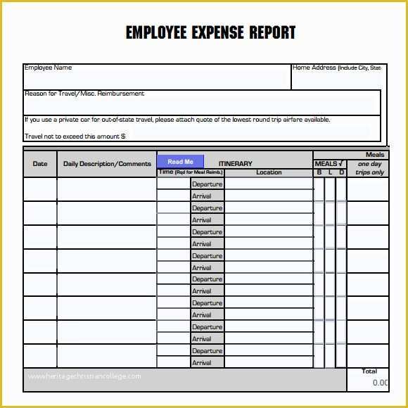 Free Expense Report Template Of 9 Expense Report Sample – Free Examples & format