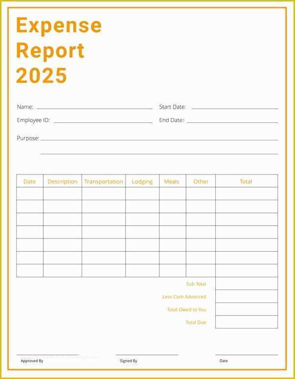 Free Expense Report Template Of Expense Report 11 Free Word Excel Pdf Documents
