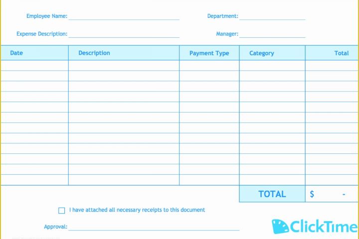 Free Expense Report Template Of Expense Report Template