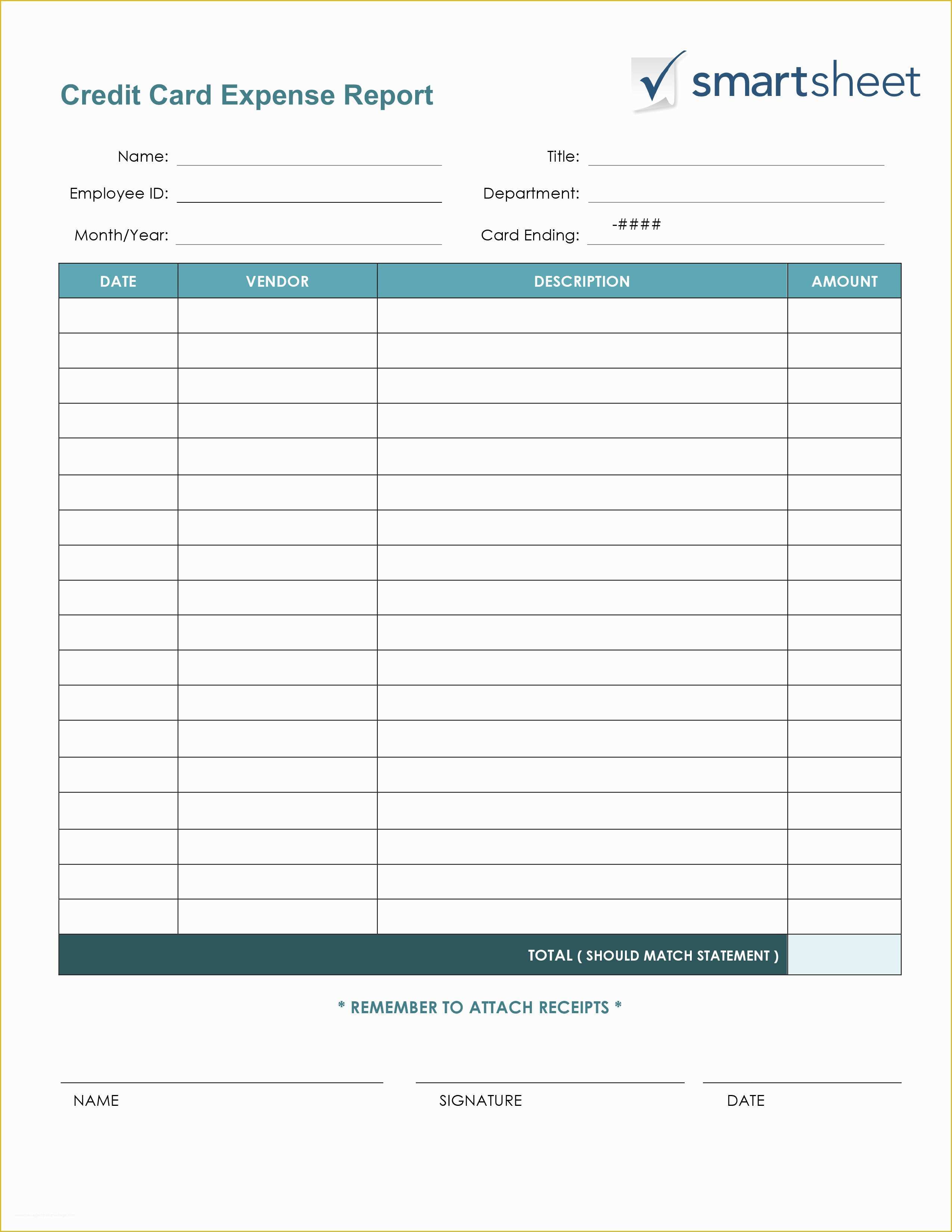 Free Expense Report Template Of Free Expense Report Templates Smartsheet