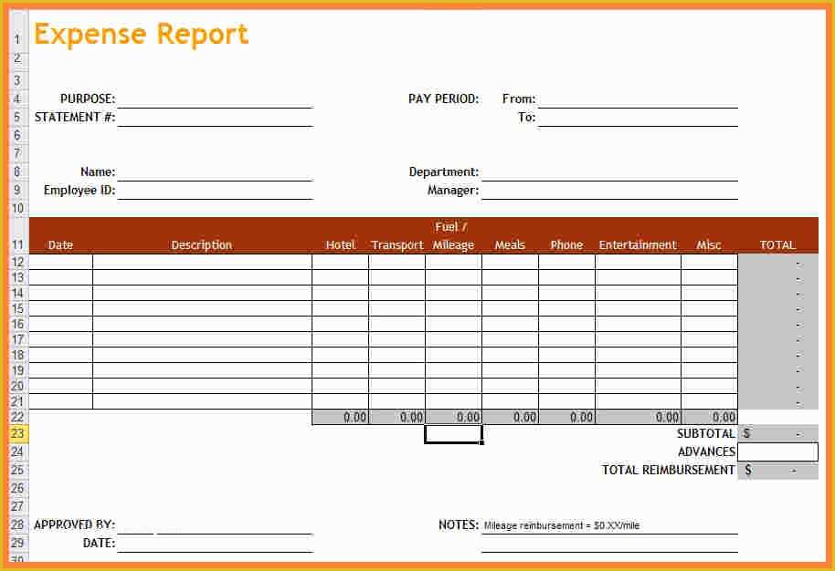 Free Expense Report Template Word Of 7 Quarterly Report Template Small Business