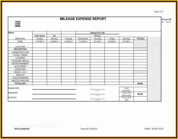 Free Expense Report Template Word Of Blank Expense Report Mughals