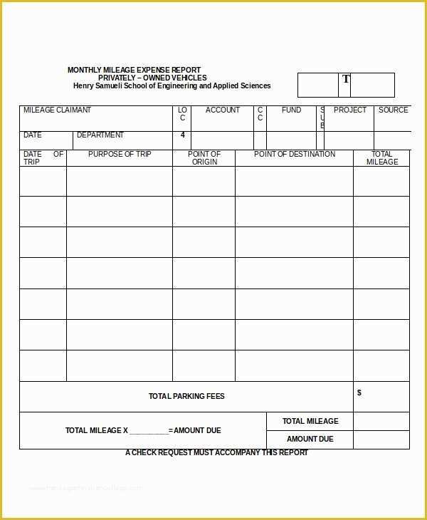 Free Expense Report Template Word Of Expense Report 11 Free Word Excel Pdf Documents
