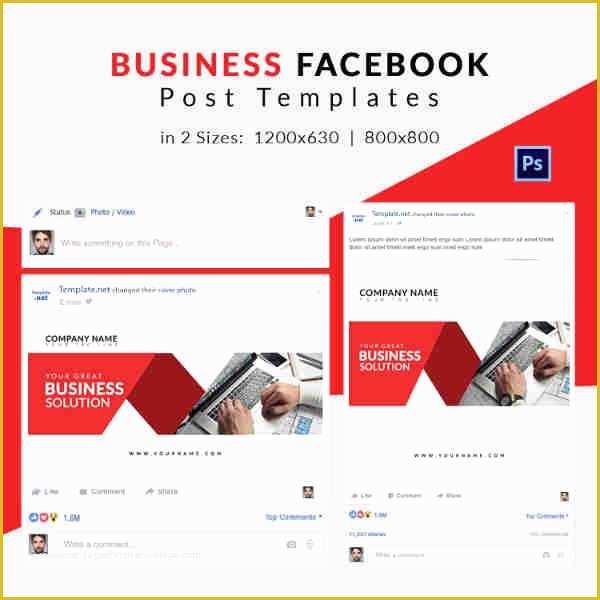 Free Facebook Business Page Template Of 10 Free Post Templates Business Travel