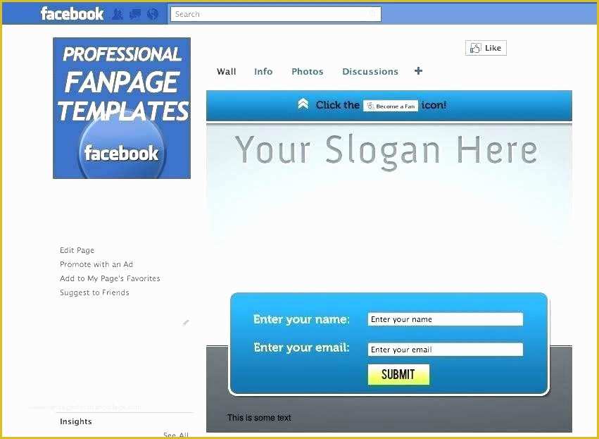 Free Facebook Business Page Template Of Page Template Free Download Business Page
