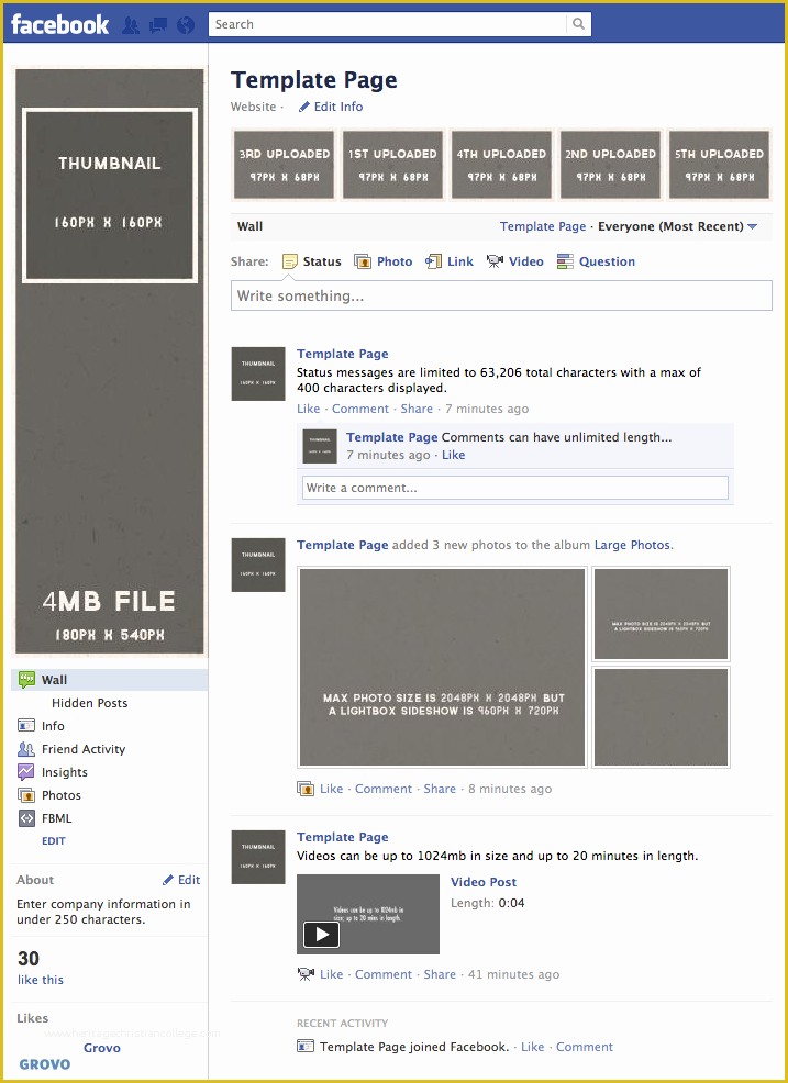 Free Facebook Business Page Template Of Page Template
