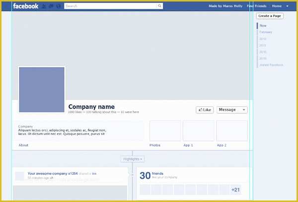 Free Facebook Templates Of 12 Mobile Profile Layout Psd