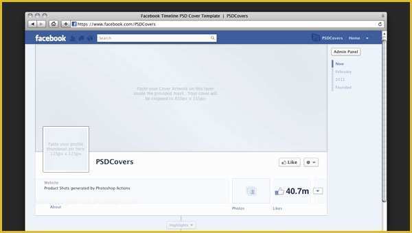 Free Facebook Templates Of 14 Timeline Psd Timeline Page