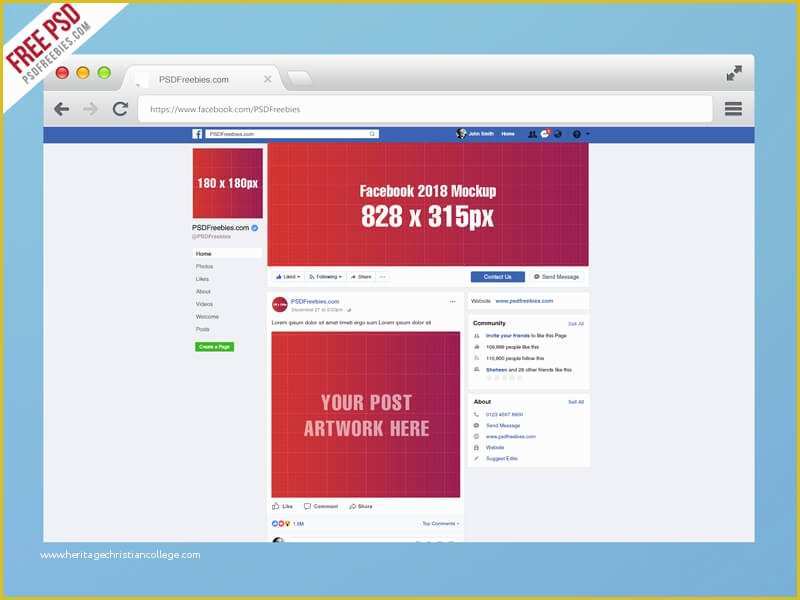 Free Facebook Templates Of 8 Page Psd Mockups Free Download Sanjay Web