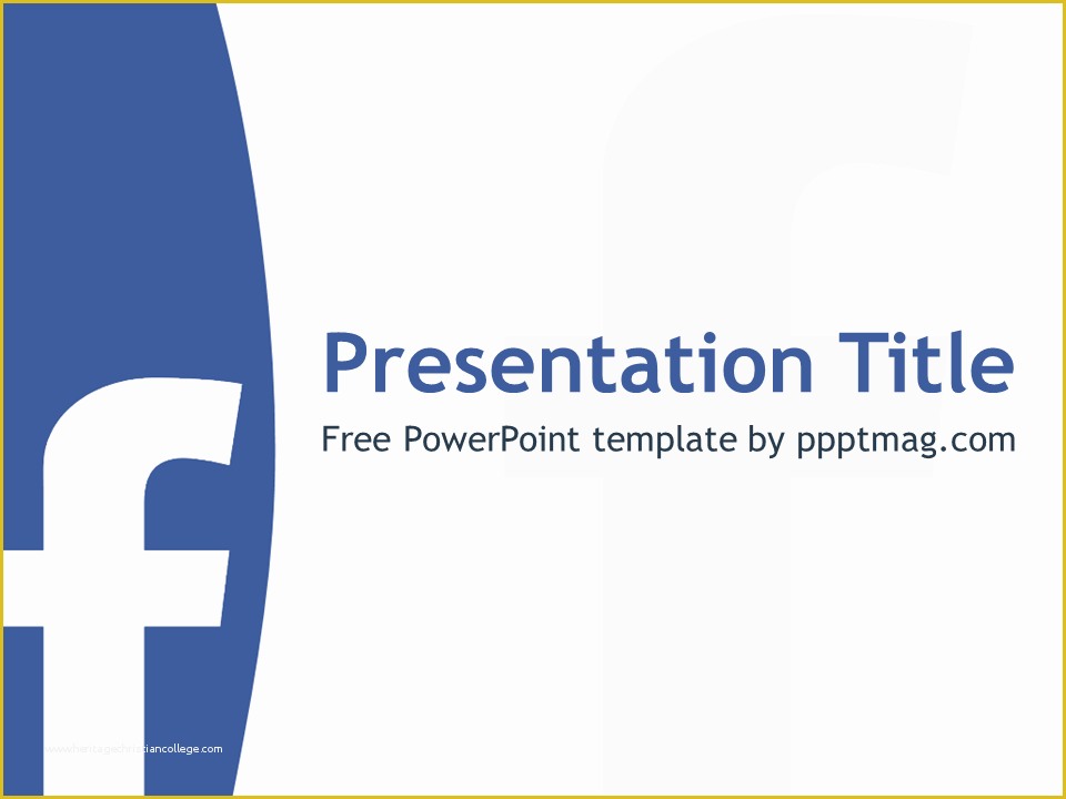 Free Facebook Templates Of Free Powerpoint Template Pptmag