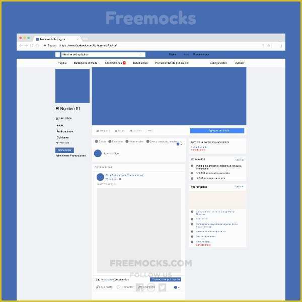 Free Facebook Templates Of Freemocks Template Interface social Page Vector