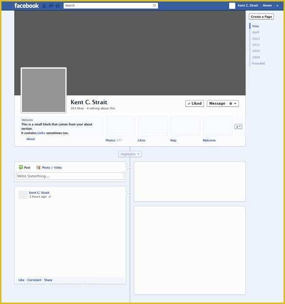 Free Facebook Templates Of Page Template Beepmunk