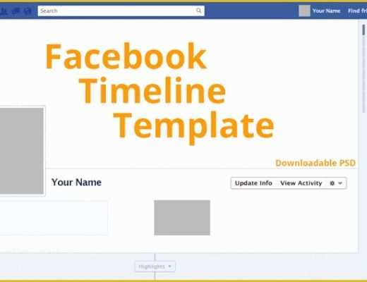 Free Facebook Templates Of Timeline Cover Template 2016 with Psd