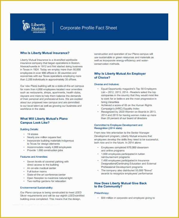 Free Fact Sheet Template Of 32 Fact Sheet Templates In Pdf