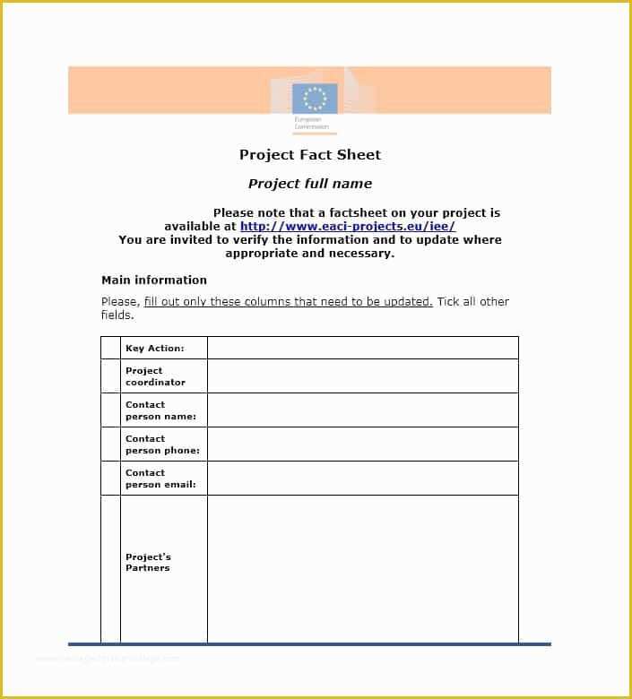 Free Fact Sheet Template Of 60 Beautiful Fact Sheet Templates Examples and Designs