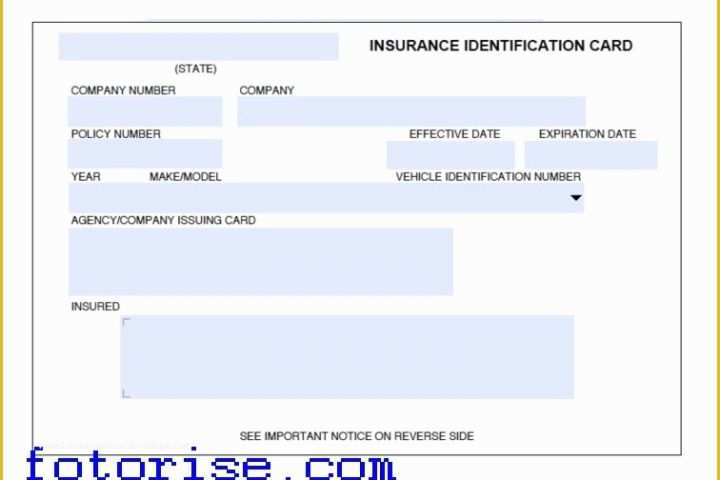 Free Fake Auto Insurance Card Template Of Insurance Card Template Free Understanding the Background