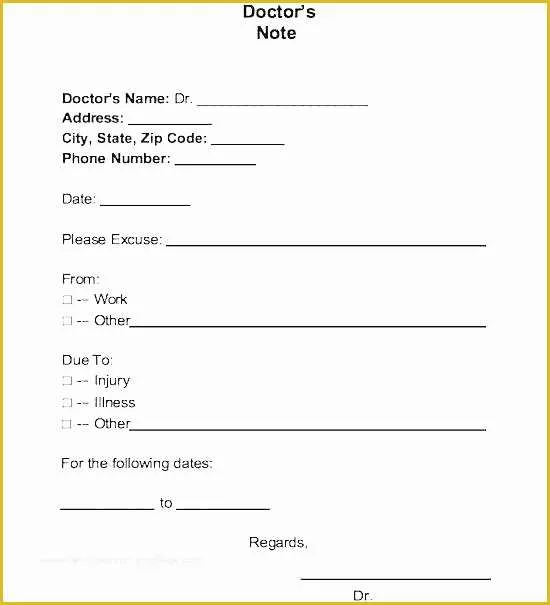 Free Fake Doctors Note Template Download Of Absent Note for School Sample Elegant Best Fake Doctors