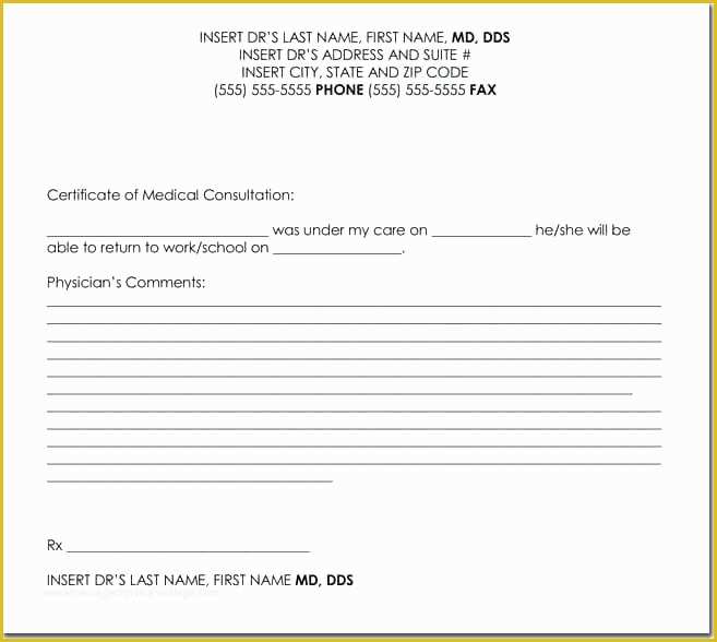 Free Fake Doctors Note Template Download Of Blank Doctors Note Templates Free Download Fake Doctor