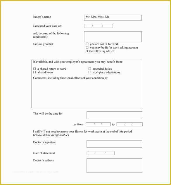 Free Fake Doctors Note Template Download Of Doctors Note for Work Template Best Printable Fake