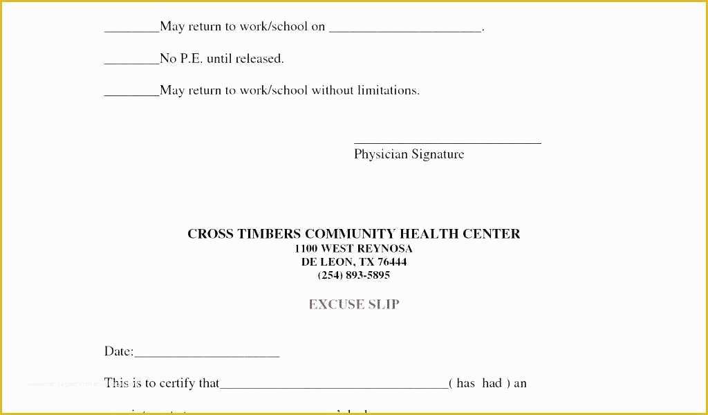 Free Fake Doctors Note Template Download Of Simple Doctor Note Template Excuses for Work Fake Excuse